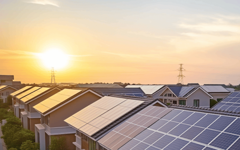 Solar panel installation on Kerala rooftop